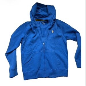 U.S. Polo Assn. Kids Blue Zip-Up Hoodie